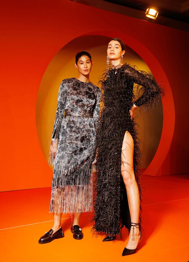 Model Ami Jackson Erdem Intercontinental Lunch Brown Thomas