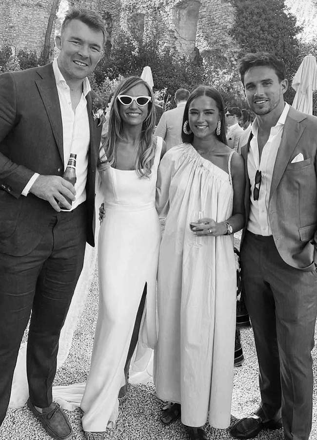 Peter O'Mahony wedding Jessica France French