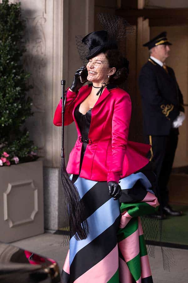 Kristin Davis is seen on the set of "And Just Like That..." Season 2 the follow up series to "Sex and the City" on the Upper East Side