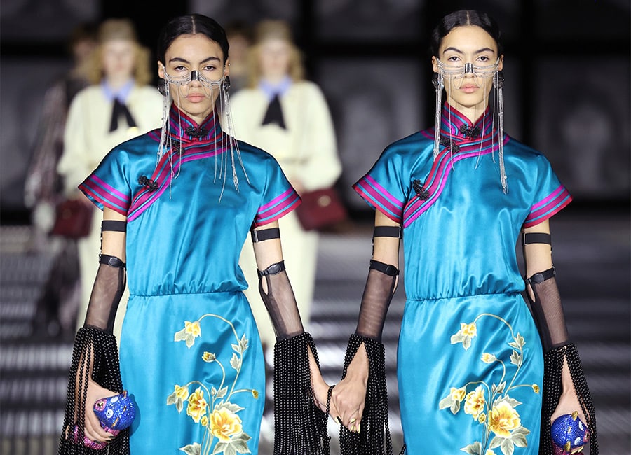 Gucci goes Gaelic as two sets of Irish twins hit the catwalk in Milan