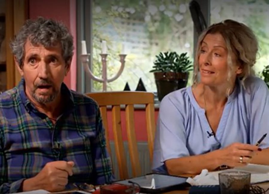 The-Late-Late-Show-host-Ryan-Tubridy-pictured-with-Charlie-Bird-and-wife-Claire. Pic: RTE