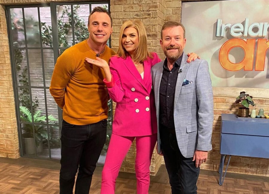 Alan Hughes blows out his birthday candles on Ireland AM while Muireann jokes he's wishing for new co-hosts!
