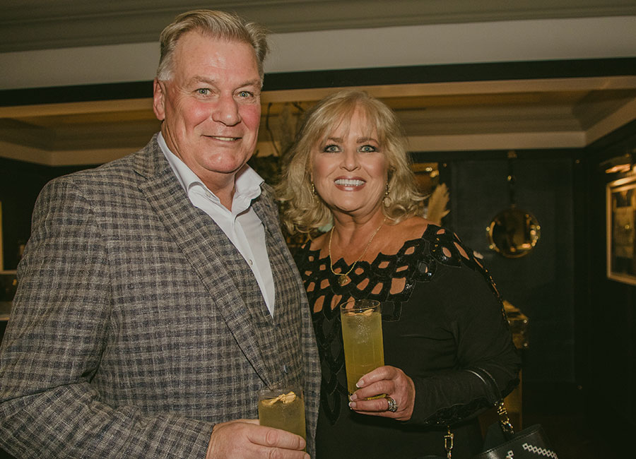 Derry and Sallyanne Clark at the launch of the Anna Haugh Pop Up at the Dublin Conrad