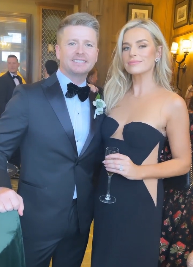 Pippa O'Connor and Brian Ormond at a wedding