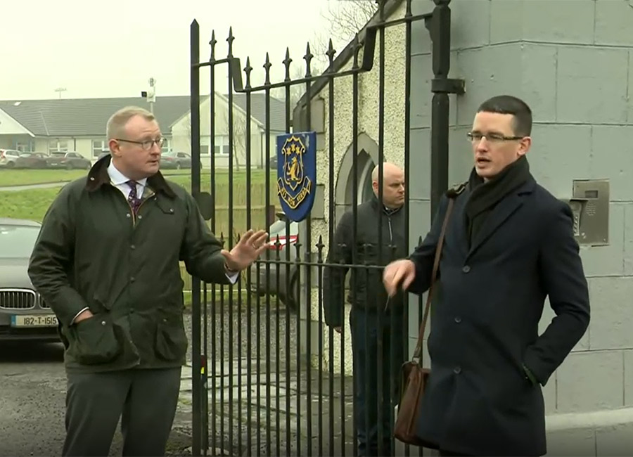 Enoch Burke returns to school he was dismissed from a day after alleged trespass arrest