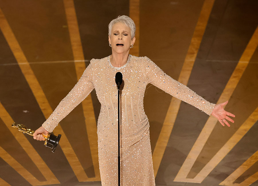 Jamie Lee Curtis SHOCKED as she wins first Academy Award  'WE JUST WON AN OSCAR'