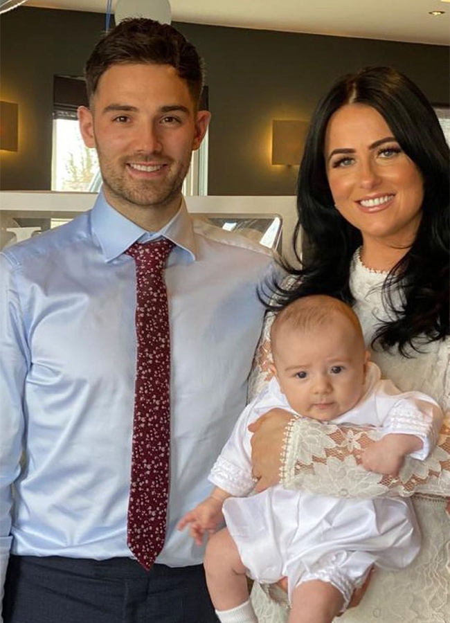 Lisa McHugh and her husband Nathan Khan with their son Milo