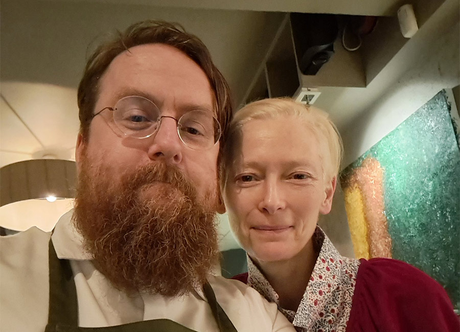 Tilda Swinton spotted in Michelin restaurant in Galway