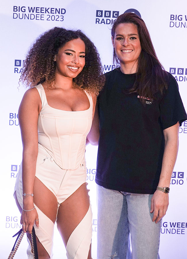 Amber Gill makes red carpet debut with girlfriend Jen Beattie