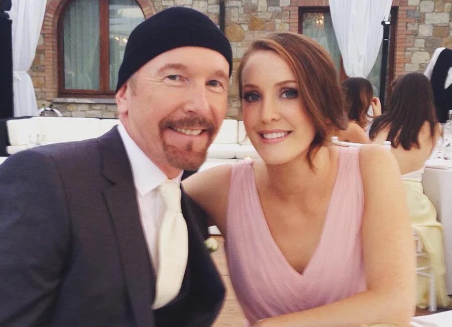 The Edge with his daughter Blue Angel Evans