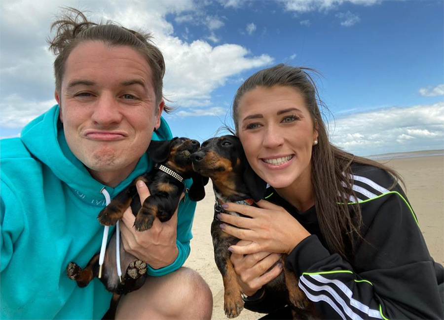 Tadhg Fleming and wife Alannah announce they're expecting their first child in cute way