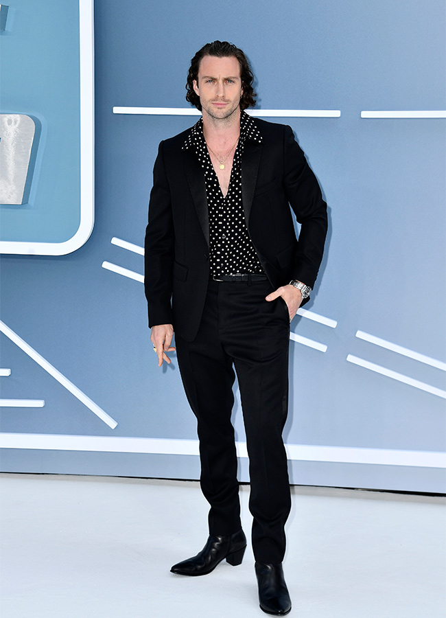 Aaron Taylor-Johnson attends the "Bullet Train" UK Gala Screening at Cineworld Leicester Square