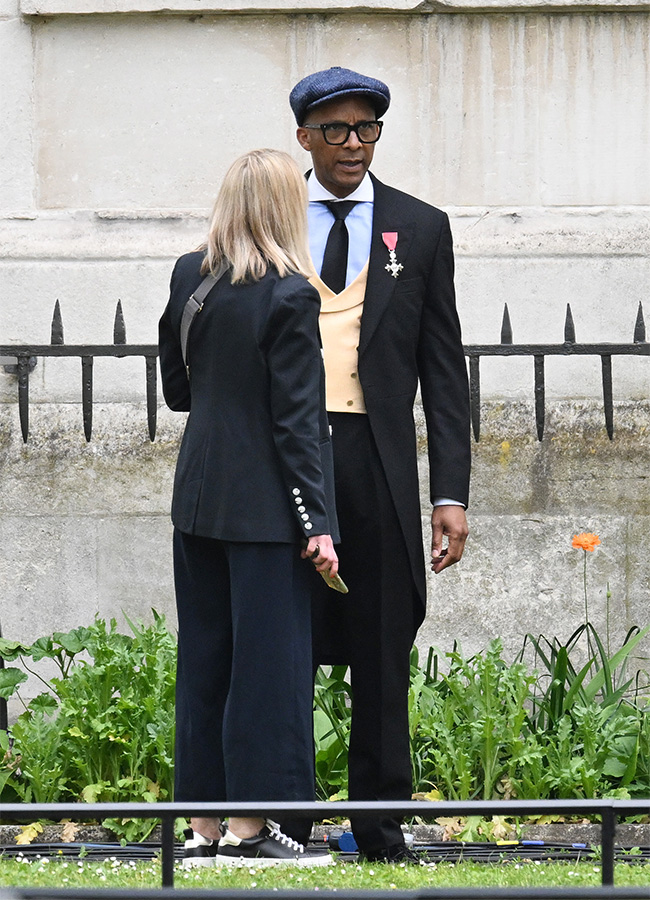 Jay Blades arrives at Westminster Abbey ahead of the Coronation of King Charles III and Queen Camilla.