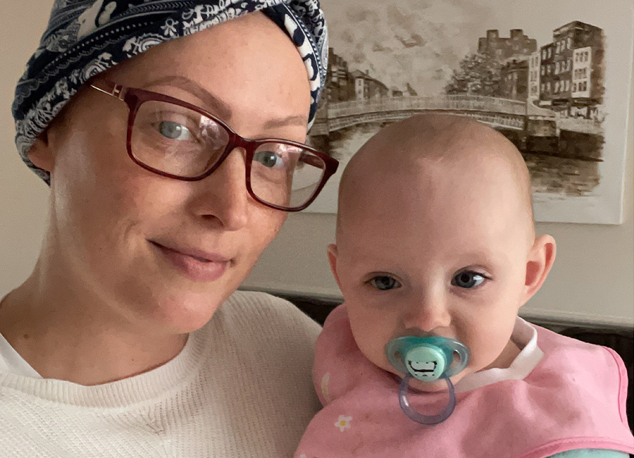 Mum who found lump while pregnant tells of 'hugely difficult year'