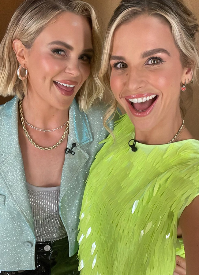 Joanne McNally and Vogue Williams on the Late Late Show