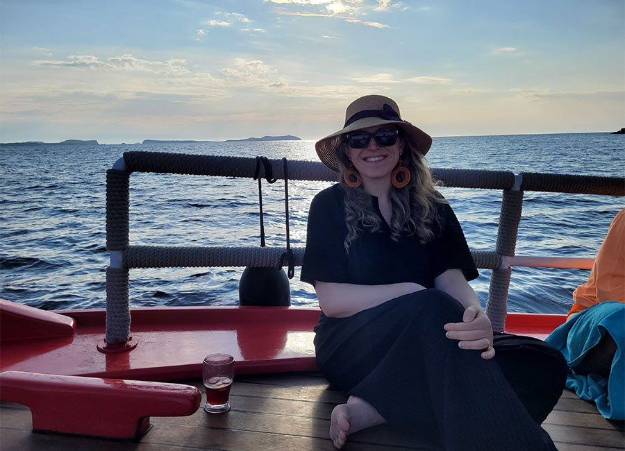 Jessica O'Sullivan in Ibiza, Amare Hotel