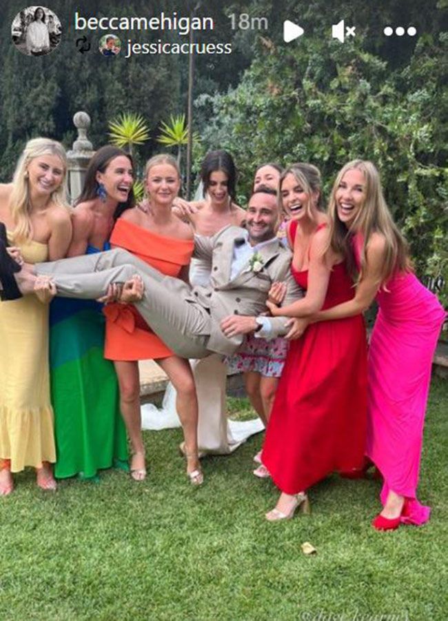 Dave Kearney and Becca Meihgan's wedding. Pic: