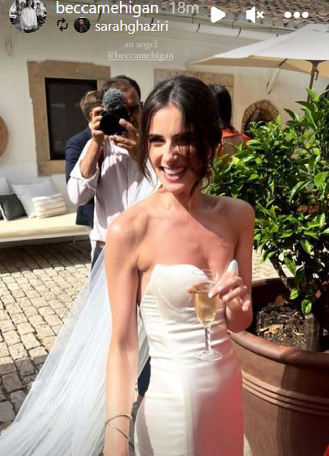 Dave Kearney and Becca Meihgan's wedding. Pic: