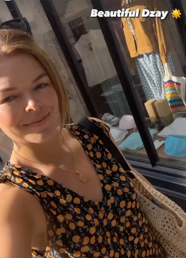 Doireann Garrihy on holiday in Paris