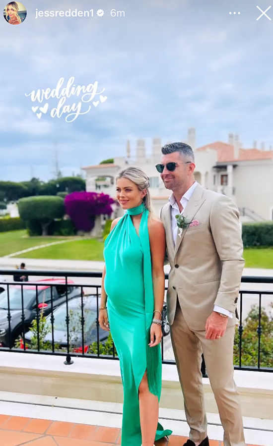 Jess Redden and Rob Kearney at Dave Kearney's wedding