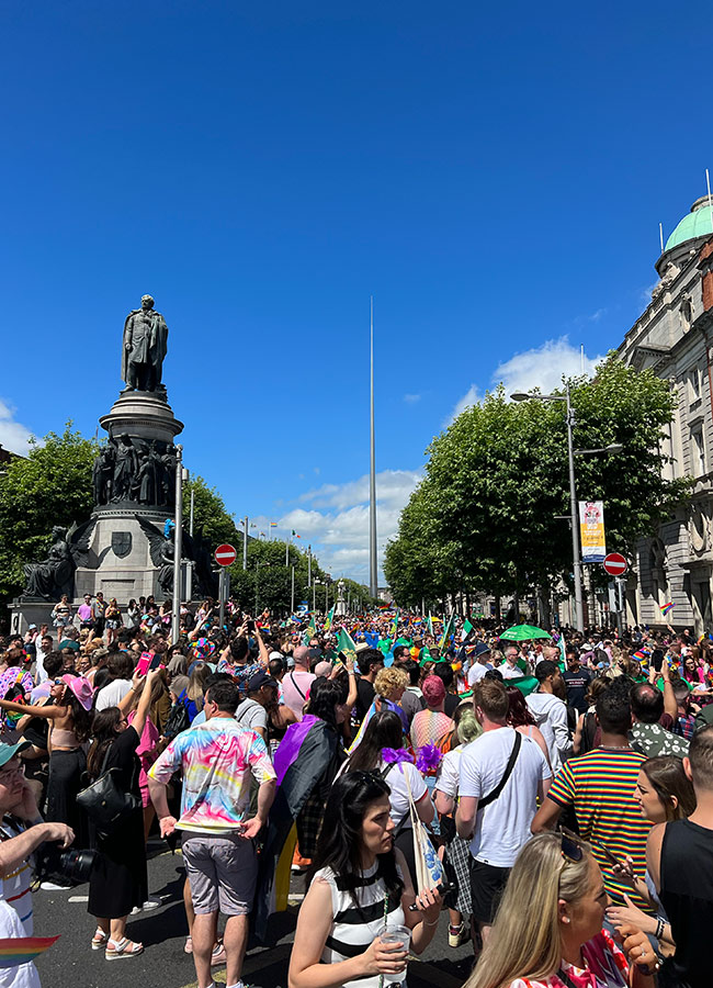 People celebrate Pride in Dublin