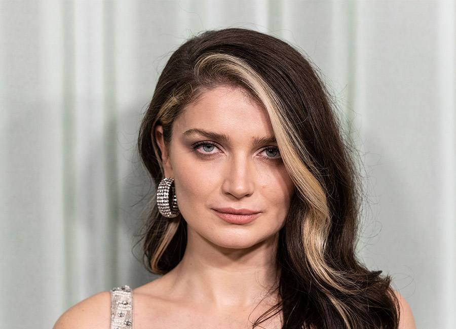 Eve Hewson wearing vintage dress by Armani and earings by HVN (Harley Viera-Newton) 'Bad Sisters' film premiere