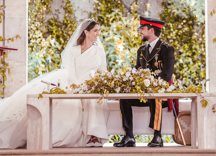 PICS: Bride dazzles in Elie Saab dress at Jordan's royal wedding