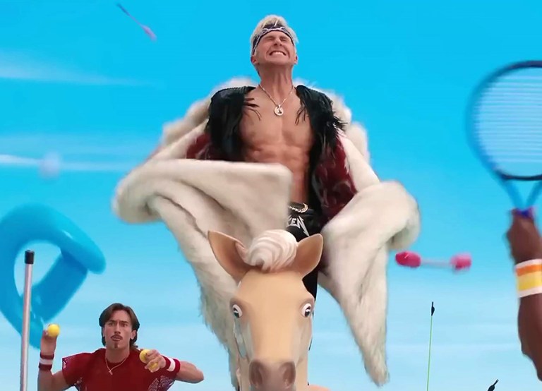 Watch Ryan Gosling Sing ‘Just Ken’ From the Barbie Movie Margot Robbie music video Just Ken Exclusive Warner Bros. Pictures