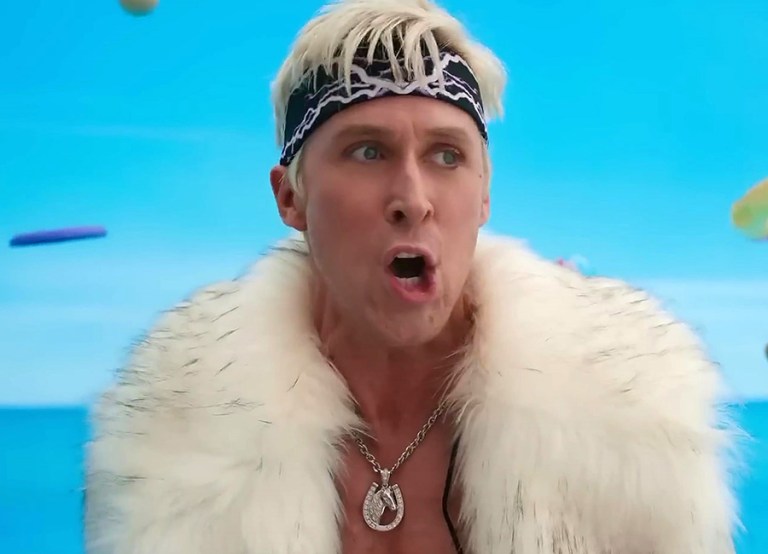 Watch Ryan Gosling Sing ‘Just Ken’ From the Barbie Movie Margot Robbie music video Just Ken Exclusive Warner Bros. Pictures