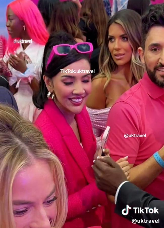 Ekin-Su and Davide endure awkward reunion at Barbie premiere