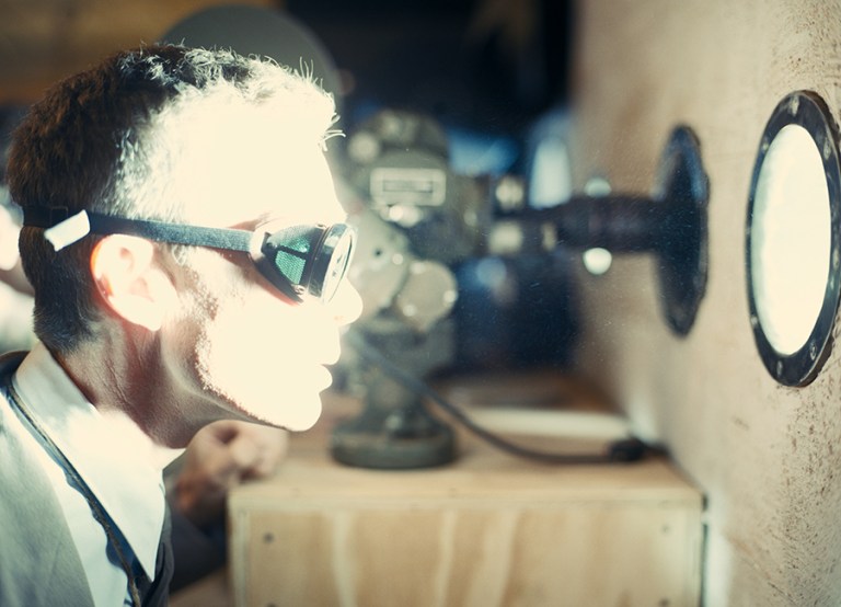 Cillian Murphy is J. Robert Oppenheimer in OPPENHEIMER, written, produced, and directed by Christopher Nolan