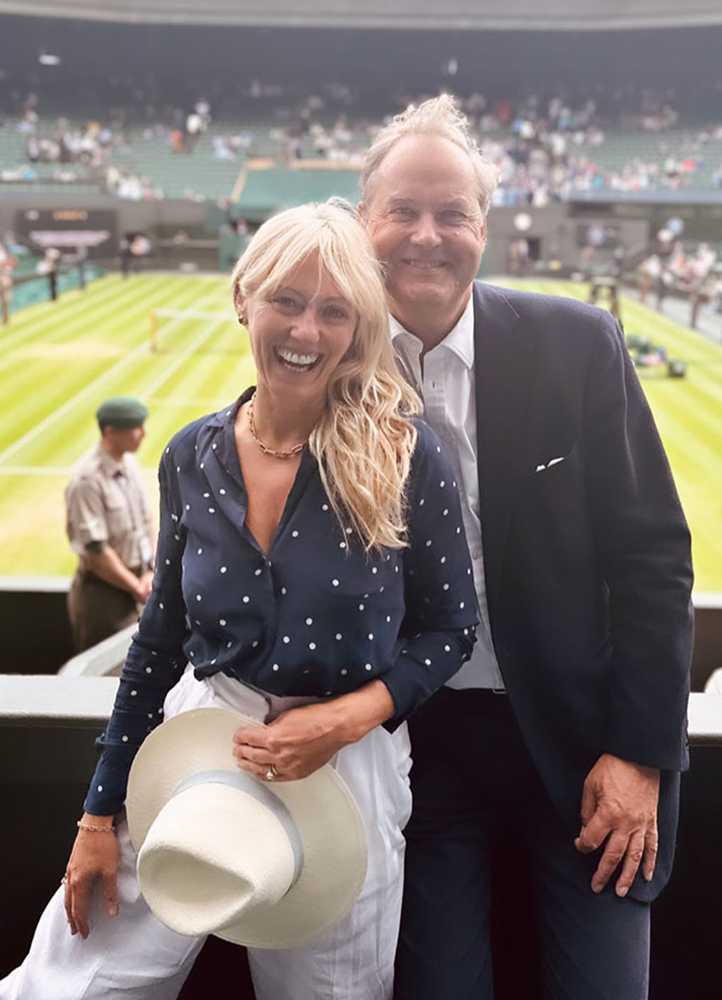 Clodagh McKenna and Harry Herbert at Wimbledon
