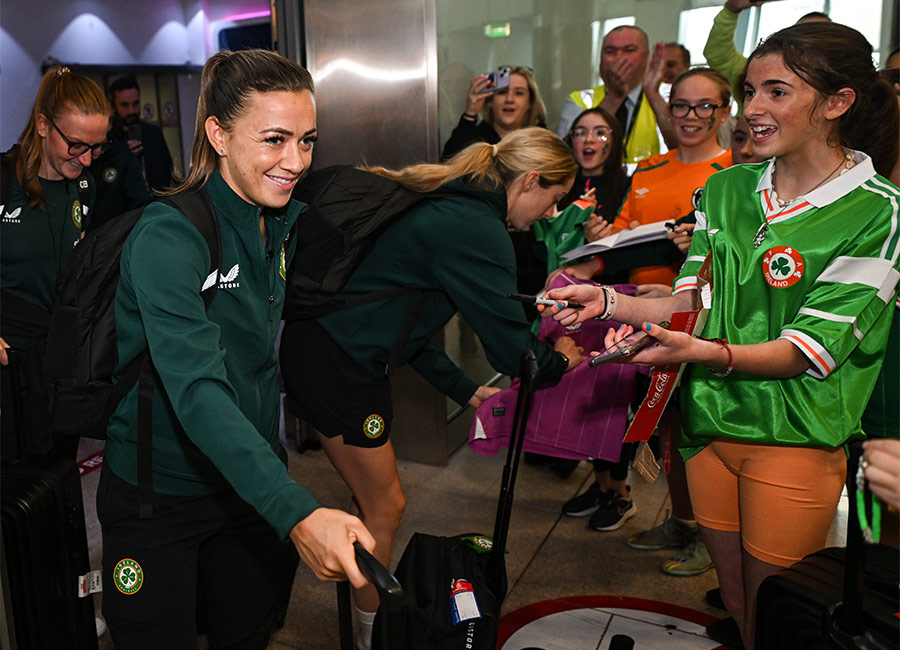 PICS: Ireland Women's World Cup team gets a heroes welcome home at Dublin airport