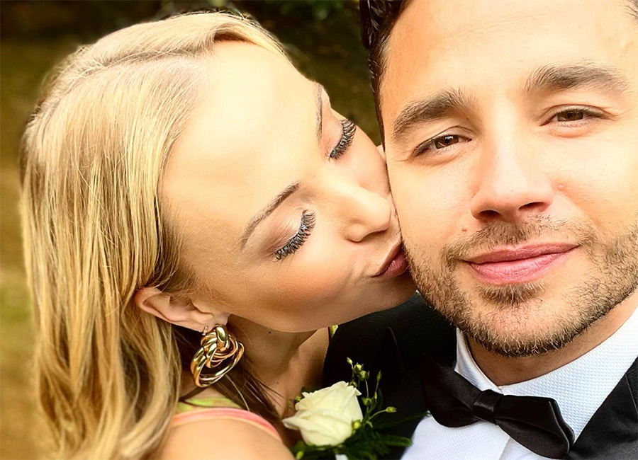 Adam Thomas and his wife Caroline. Pic: Instagram