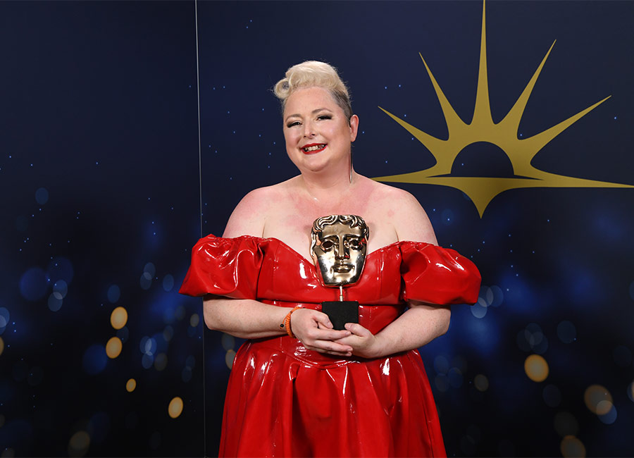 Siobhán McSweeney raises €10k for hospice that looked after her dad after raffling BAFTA dress