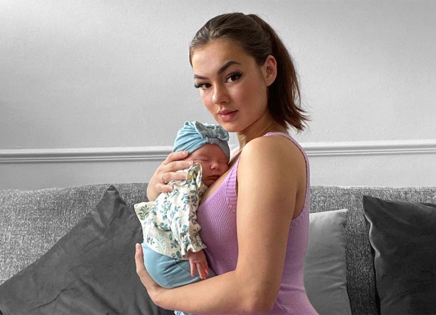 Keely Iqbal with baby Maya