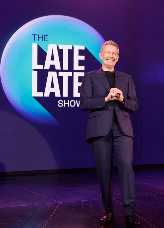 Host Patrick Kielty pictured on the 61st series return of The Late Late Show, 15th September 2023