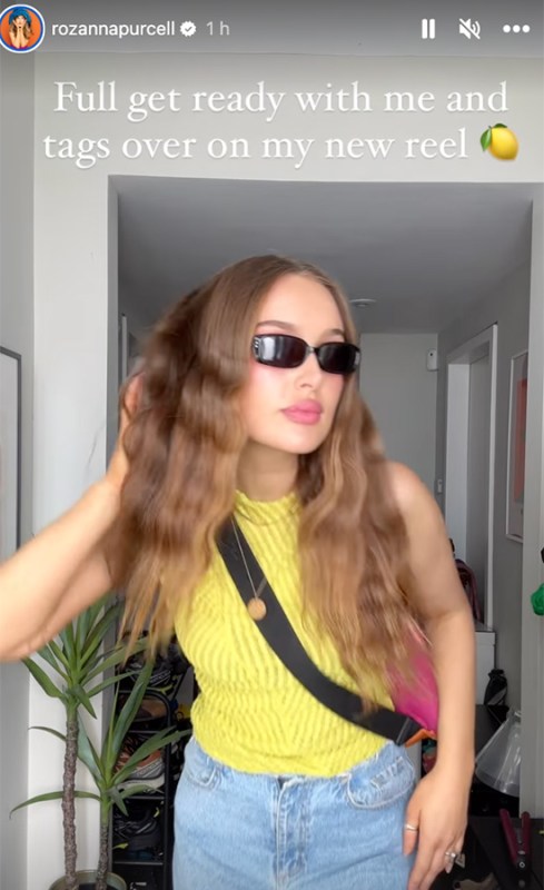 Roz Purcell getting ready for Electric Picnic. Pic: Roz Purcell / Instagram