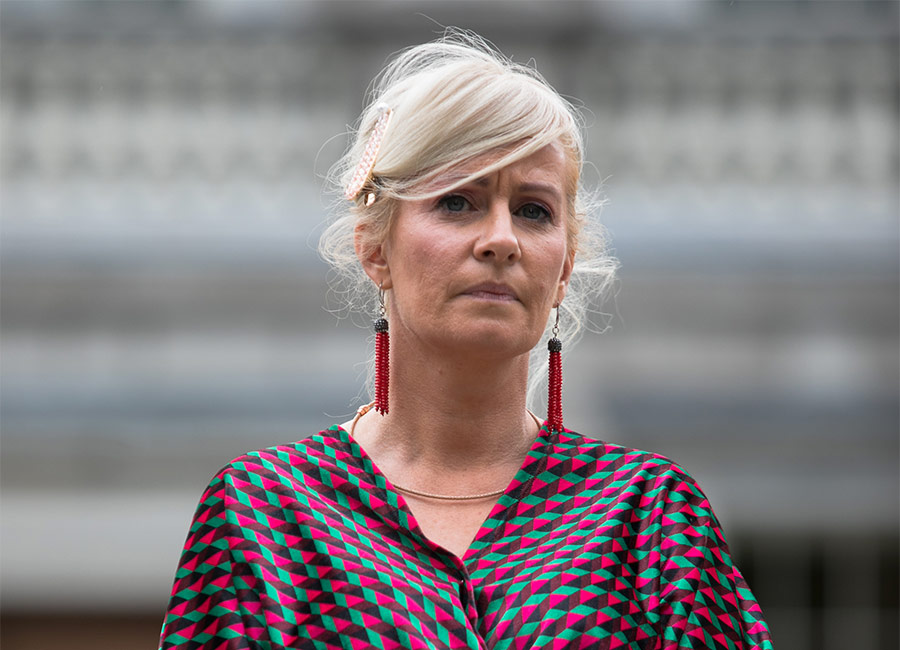 Niamh Smyth TD during a Press brieifng by Fianna Fail