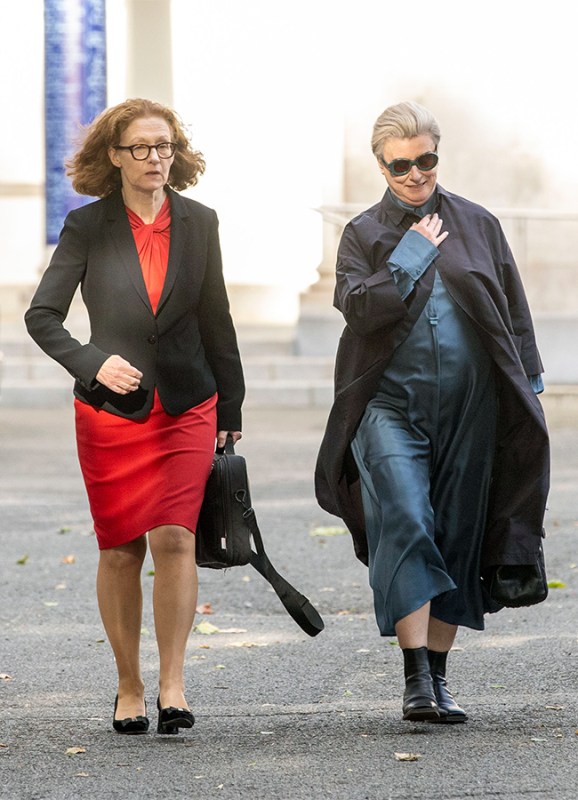 Leinster House ,Kildare St Dublin. Oireachtas Media Committee /RTE Ex-RTE CFO Breda O'Keeffe and Moya Doherty â€“ Former Chairperson of the Board of RTE