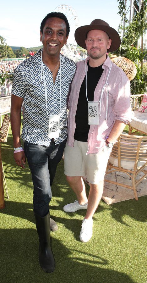 Clint Drieberg and David Mitchell at the 3Charge&Chill area at Electric Picnic. Pic: Brian McEvoy