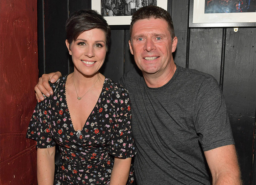 Eoghan McDermott launches Blaithin Carney's second single 'Close my Eyes' in Sin e Cafe, Dublin, Ireland, Gillian Quinn, Niall Quinn