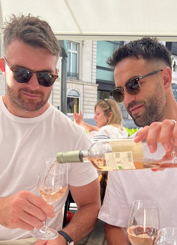 Peter O'Mahony and Conor Murray in Paris
