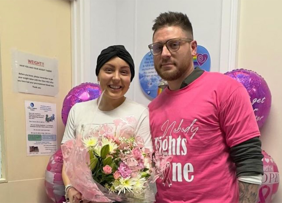 Amy Dowden after finishing chemo. Pic: Amy Dowden / Instagram