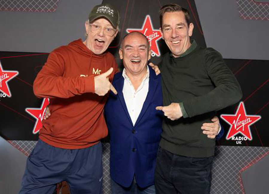 Chris Evans, Noel Kelly and Ryan Tubridy. Pic: NK Management