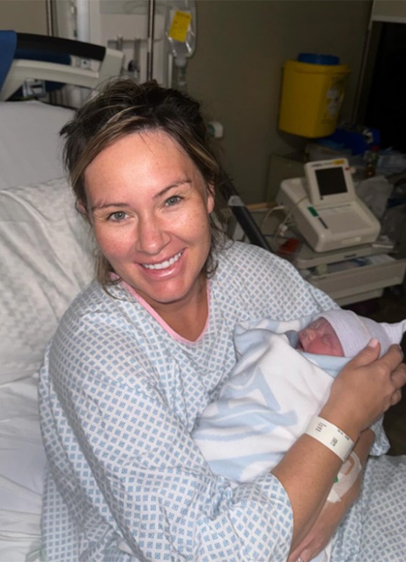 Dee Devlin in hospital after welcoming her fourth child