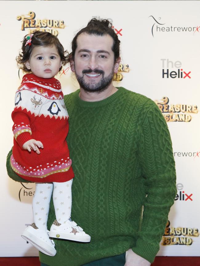 Arthur Gourounlian and his daughter Blake. Pic: Leon Farrell/Photocall Ireland