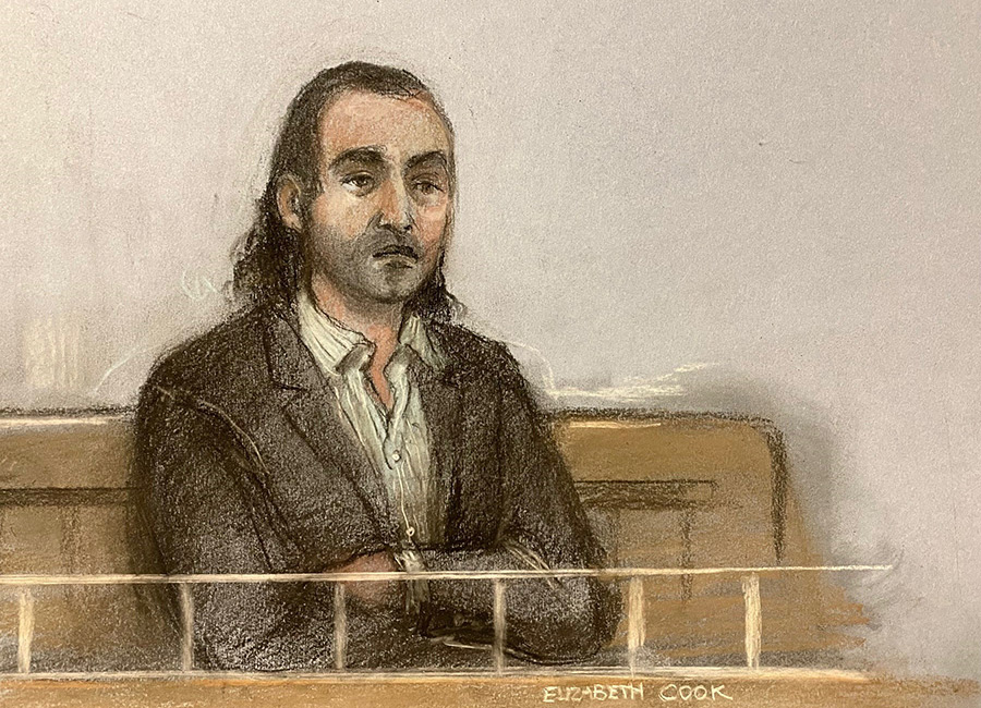 Jozef Puska, 33, in the dock at the Central Criminal Court in Dublin, accused of killing teacher Ashling Murphy, who was killed while exercising along a canal walkway in Tullamore, Co Offaly. Pic: Elizabeth Cook/PA Wire