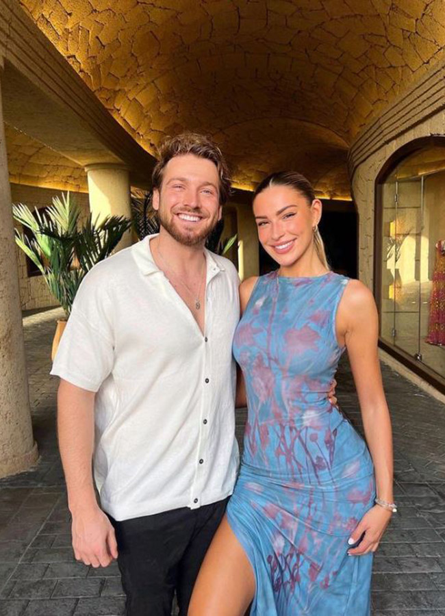 Zara McDermott and Sam Thompson. Pic: Zara McDermott Instagram