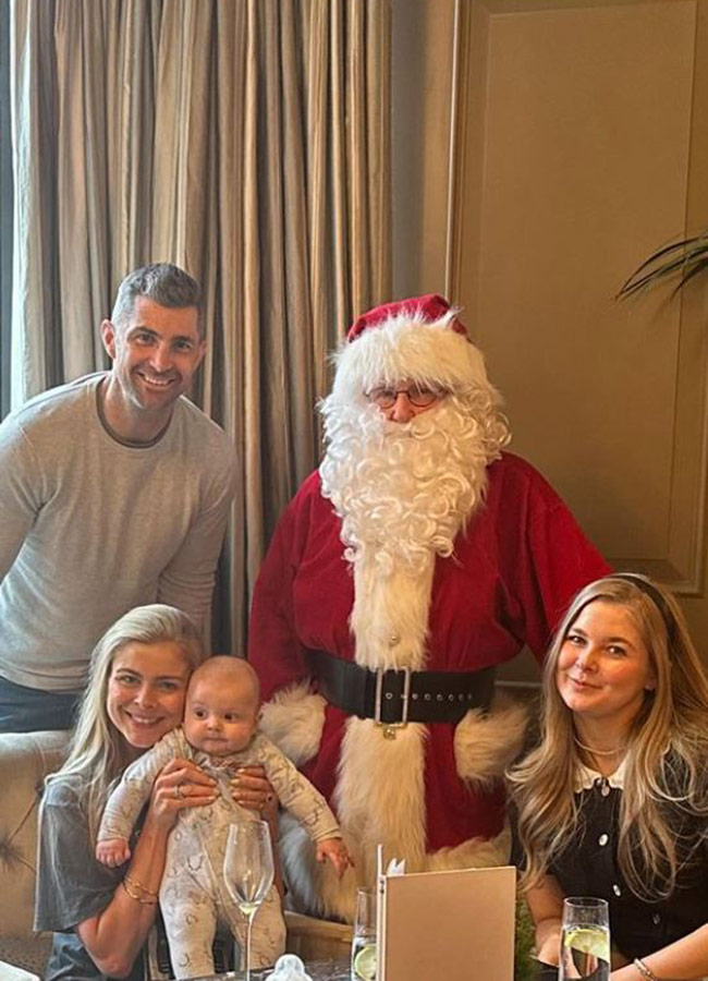 Jess Redden, Rob Kearney, Bobby First Christmas. Pic: Jess Redden Instagram